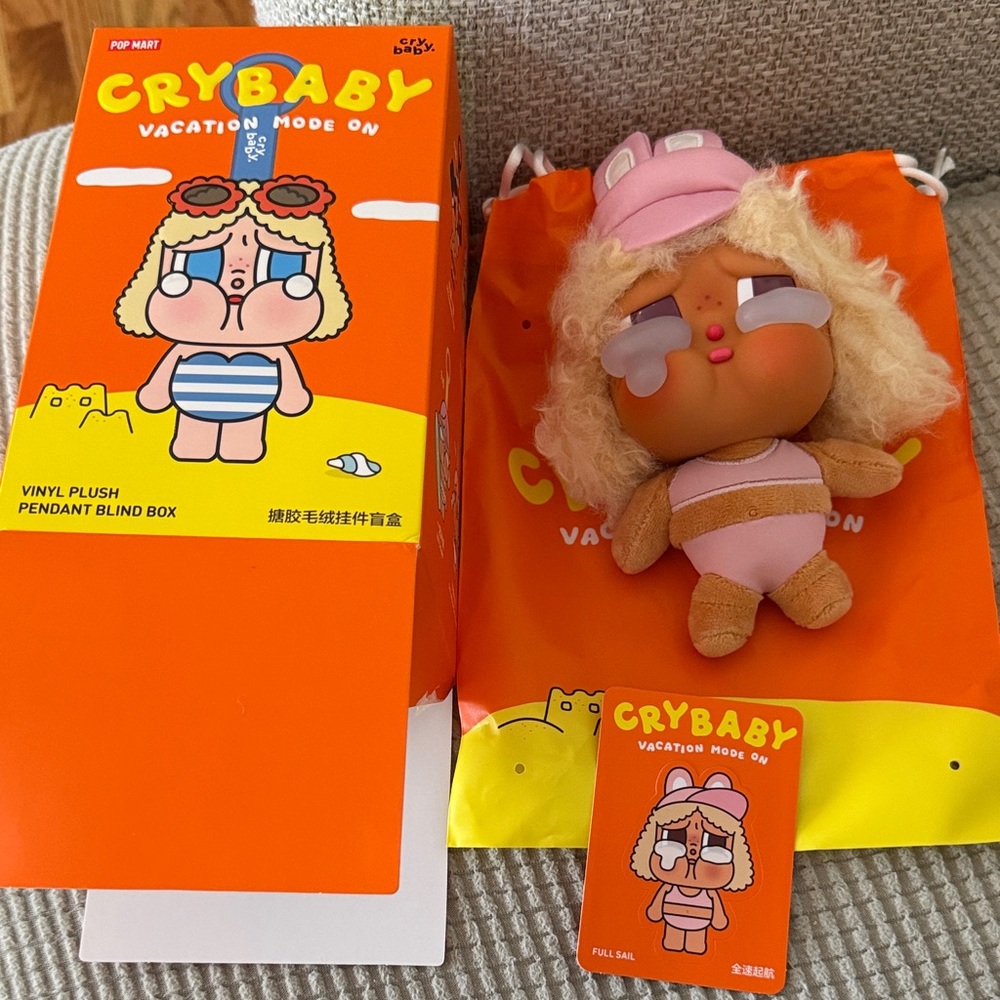 Pop Mart Crybaby vacation mode on Full Sail New
